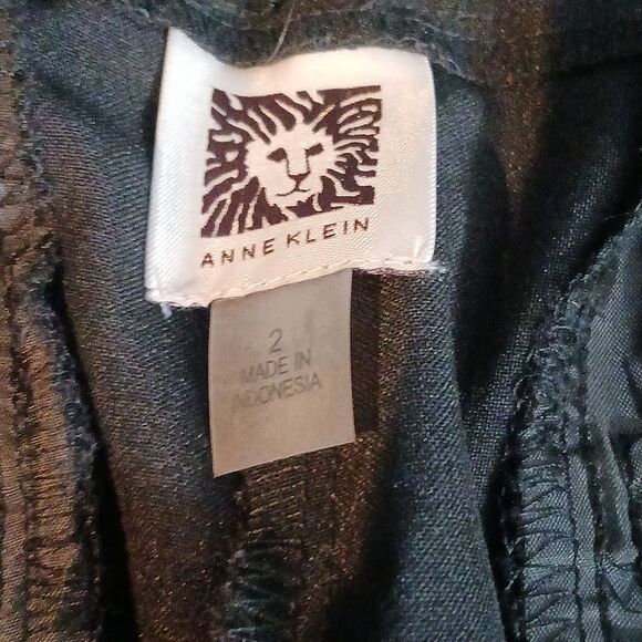 Anne Klein black dress pants with front pockets Sz 2 NWOT - Picture 8 of 9